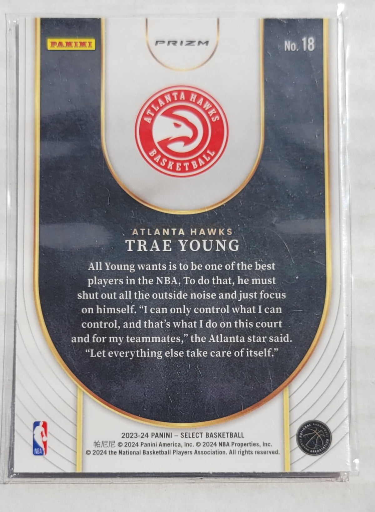 Trae Young - 2023-24 Select Neon Icon Red Prizms #18