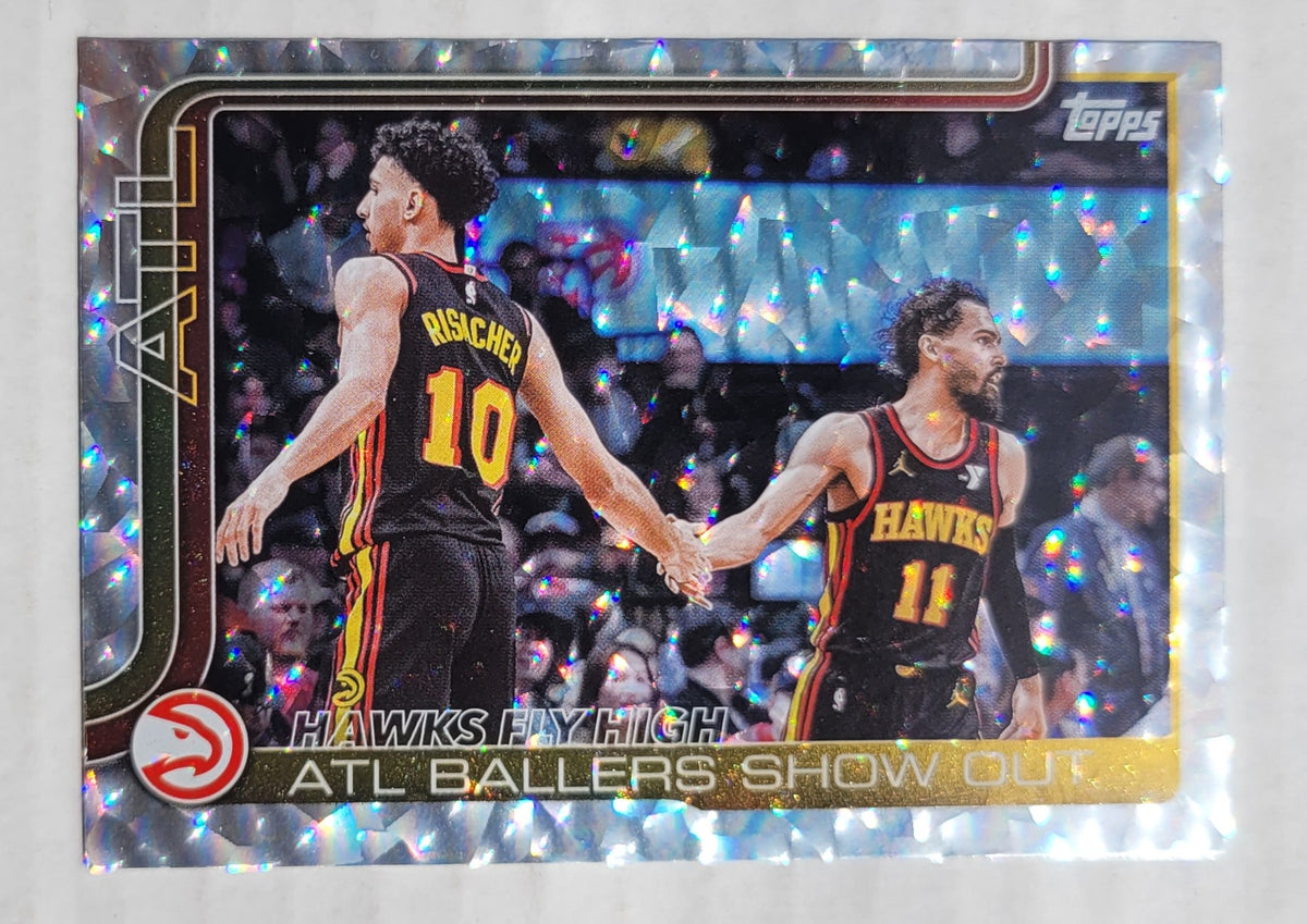 Trae Young / Zaccharie Risacher - 2025-26 Topps Crackleboard #282