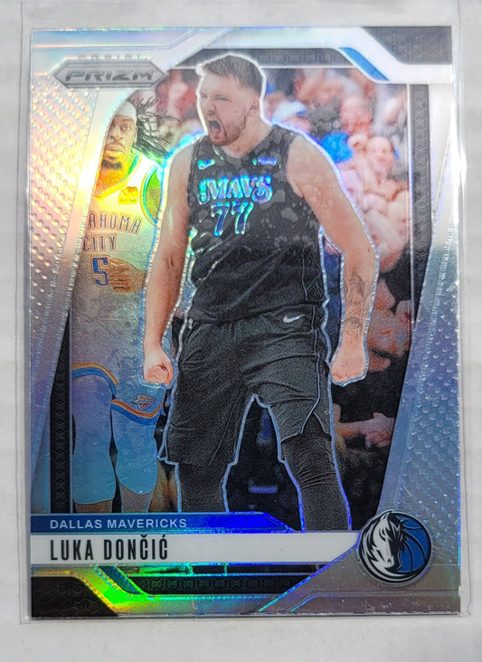 Luka Doncic - 2024-25 Panini Prizm Prizms Silver #89