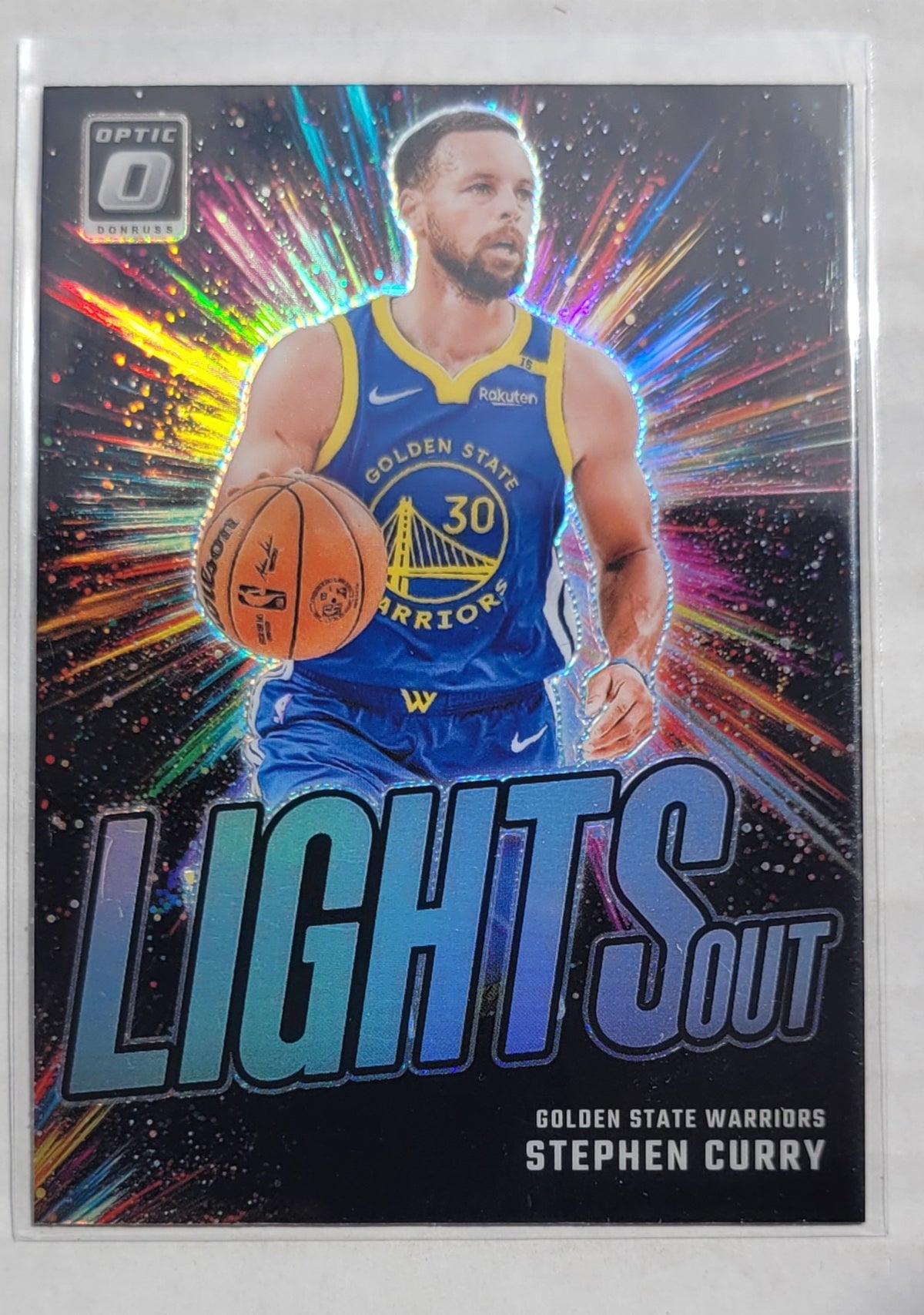Stephen Curry- 2024-25 Donruss Optic Lights Out Holo #7