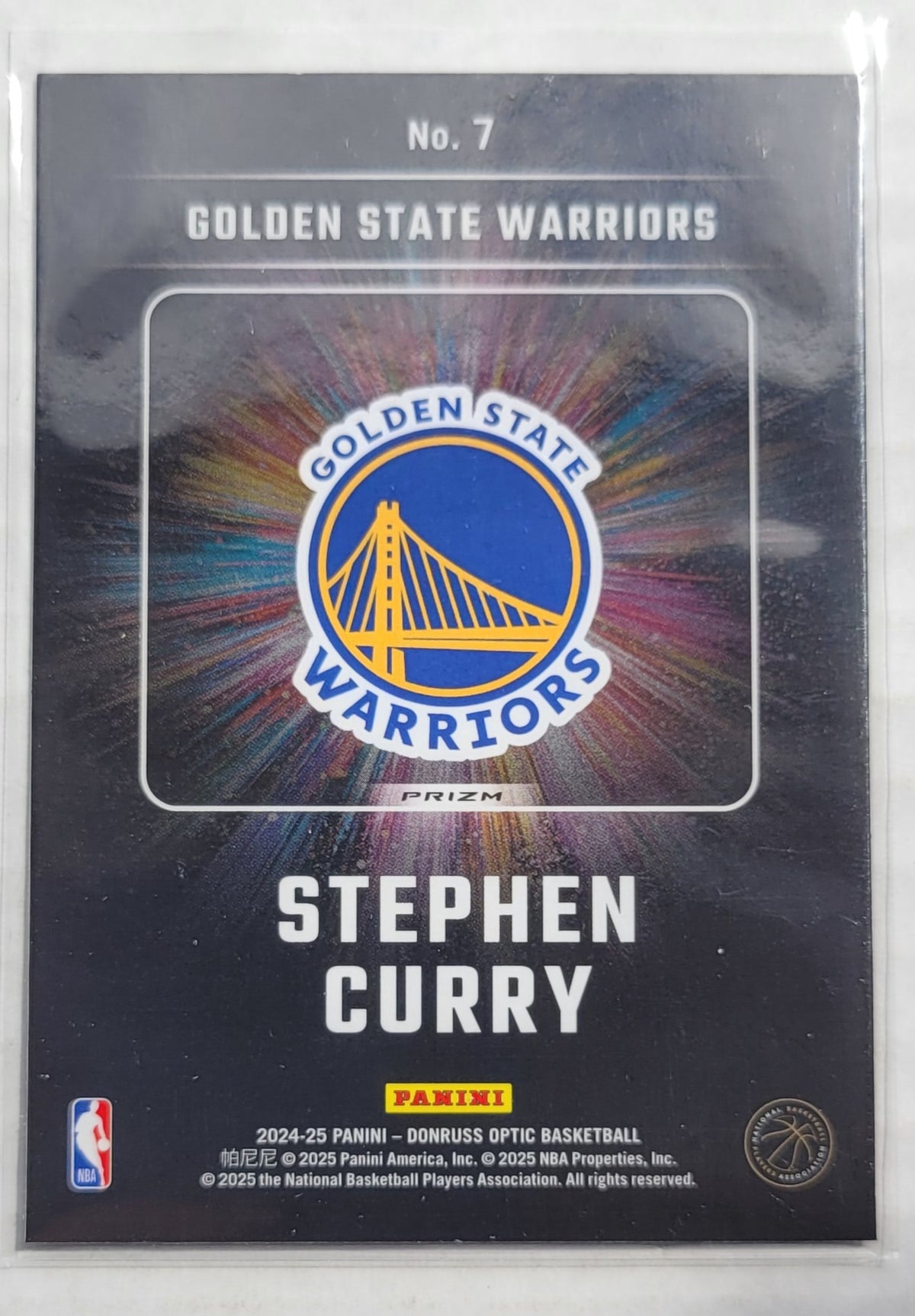 Stephen Curry- 2024-25 Donruss Optic Lights Out Holo #7