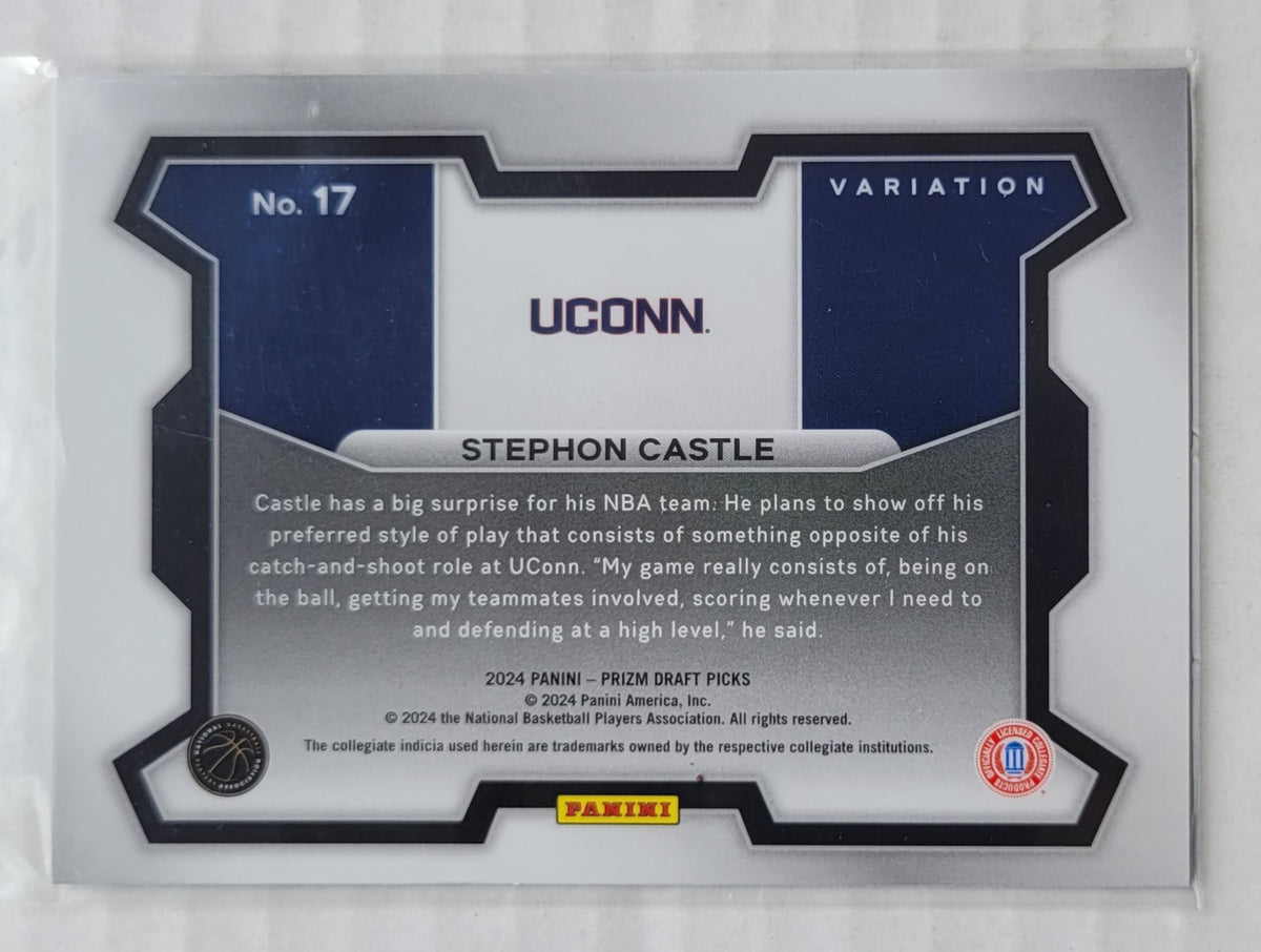 Stephon Castle - 2024-25 Panini Prizm Draft Picks Variation #17 RC