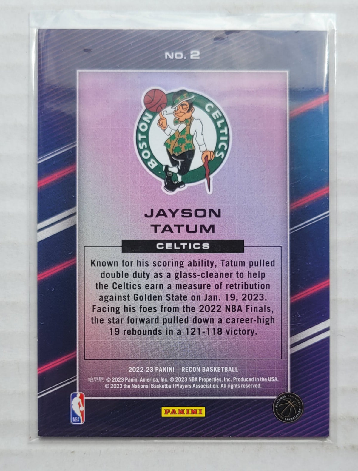 Jayson Tatum - 2022-23 Panini Recon All Systems Go #2