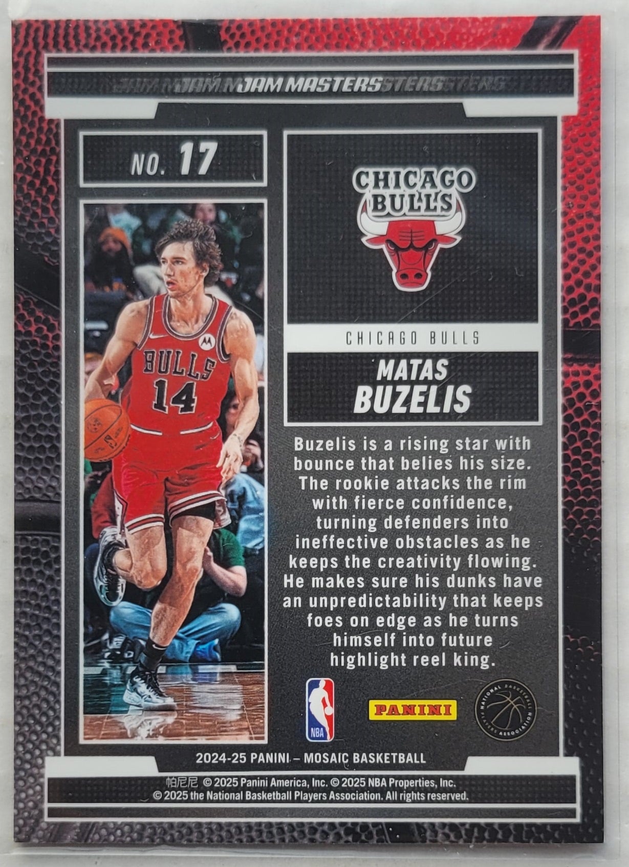 Matas Buzelis - 2024-25 Panini Mosaic Jam Masters #17
