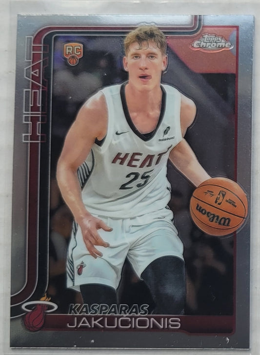 Kasparas Jakucionis - 2025-26 Topps Chrome #270 RC
