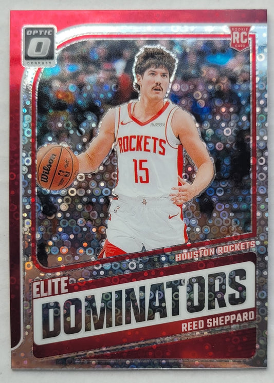 Reed Sheppard - 2024-25 Donruss Optic Elite Dominators Fast Break Holo #5