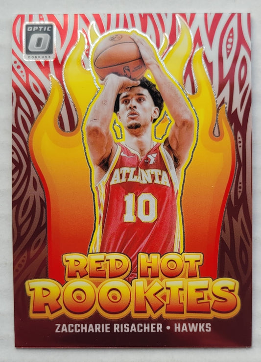 Zaccharie Risacher - 2024-25 Donruss Optic Red Hot Rookies #9