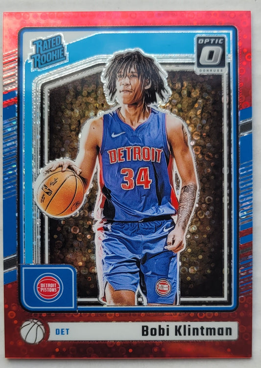 Bobi Klintman - 2024-25 Donruss Optic Fast Break Red #289 RR RC - 64/75