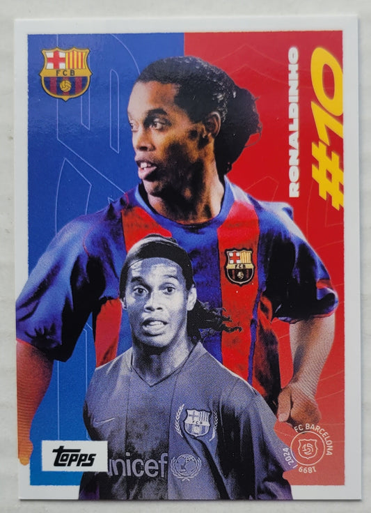 Ronaldinho - 2024-25 FC Barcelona Topps Team Set #36 125TH