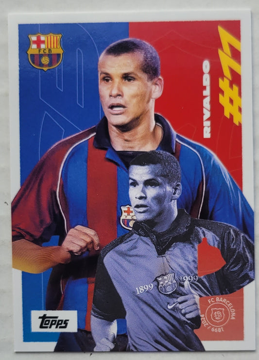 Rivaldo - 2024-25 FC Barcelona Topps Team Set #45 125TH