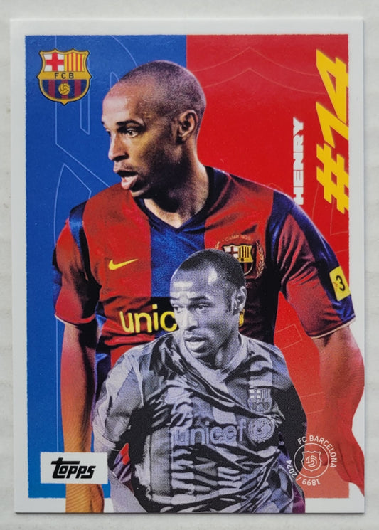 Thierry Henry - 2024-25 FC Barcelona Topps Team Set #44 125TH