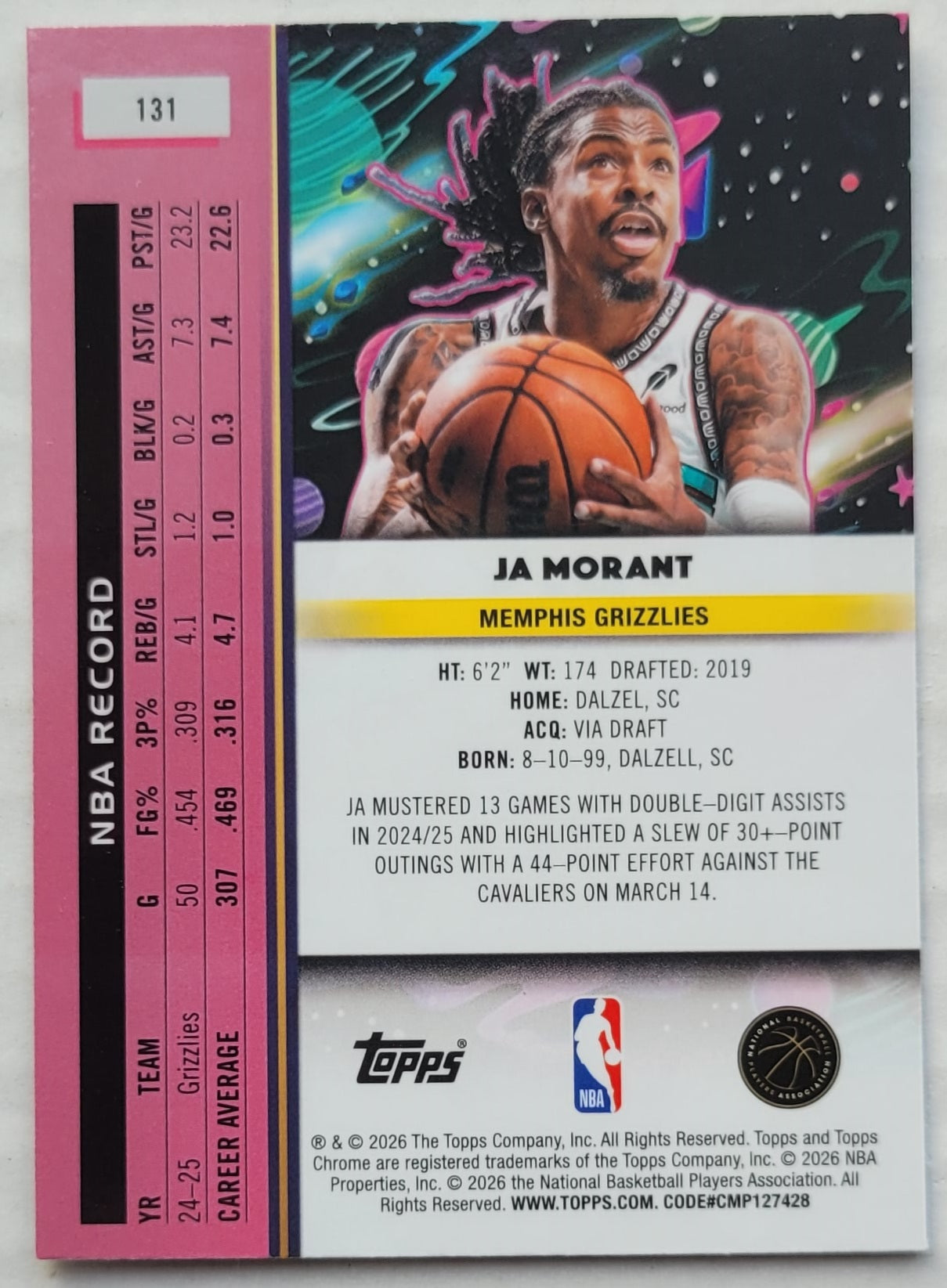 Ja Morant - 2025-26 Topps Cosmic Chrome #131