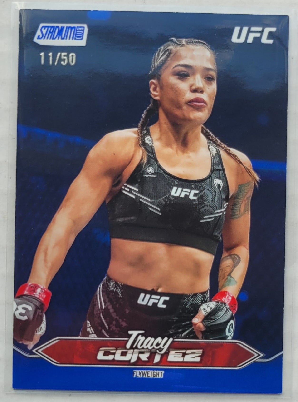 Tracy Cortez - 2025 Stadium Club UFC Blue Foil #135 - 11/50