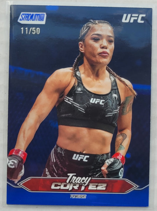 Tracy Cortez - 2025 Stadium Club UFC Blue Foil #135 - 11/50