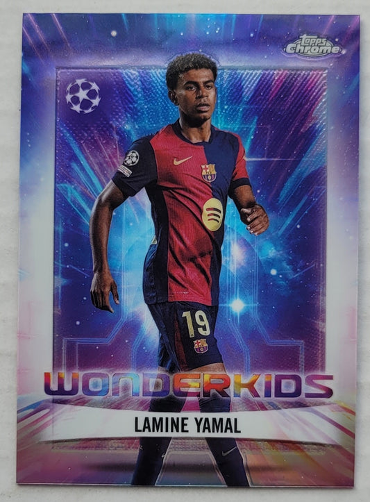 Lamine Yamal - 2024-25 Topps Chrome Sapphire UEFA Club Competitions Wonderkids #WK1