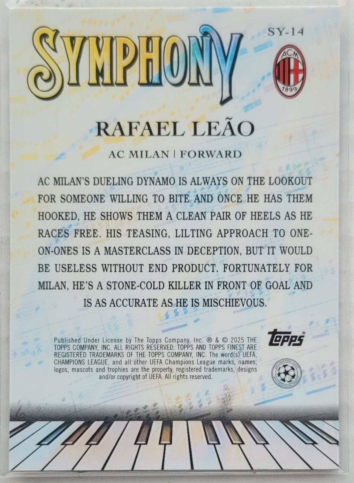 Rafael Leao - 2024-25 Finest UEFA Club Competitions Symphony #SY14