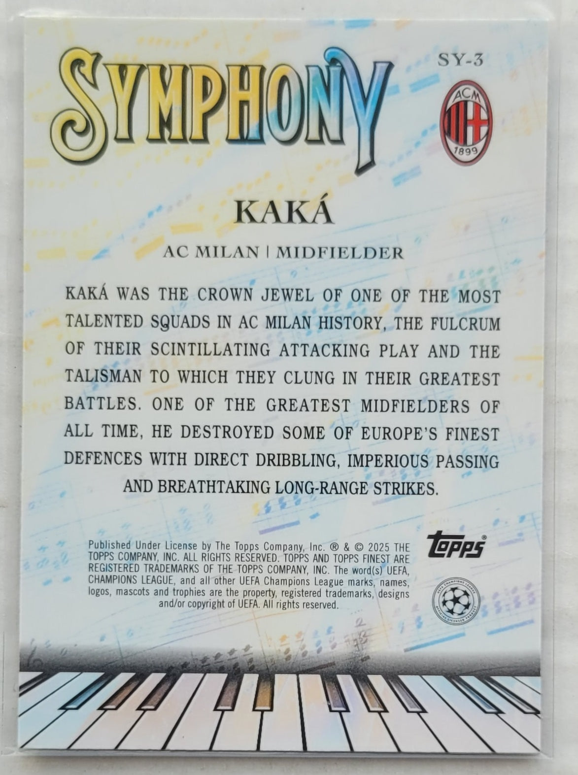Kaka - 2024-25 Finest UEFA Club Competitions Symphony #SY3