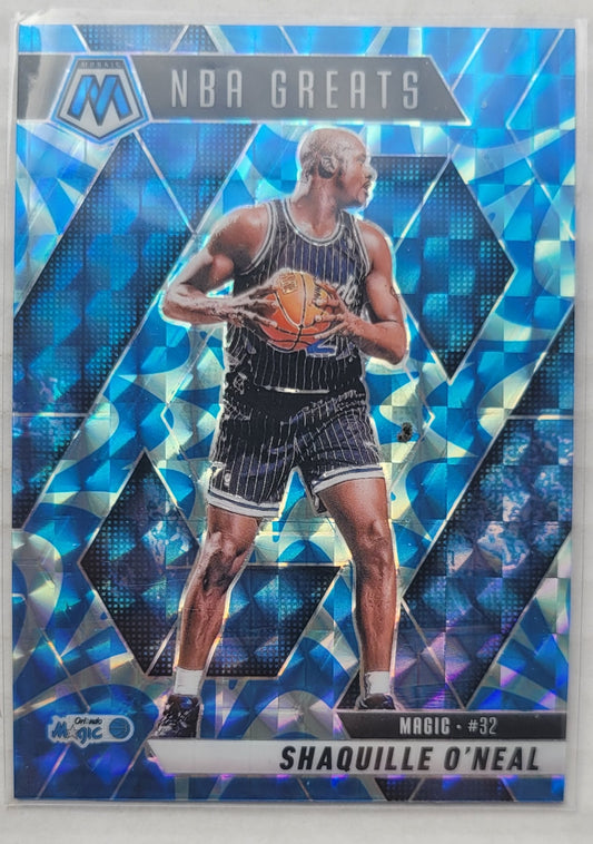 Shaquille O'Neal - 2024-25 Panini Mosaic Mosaic Reactive Blue #297 Greats