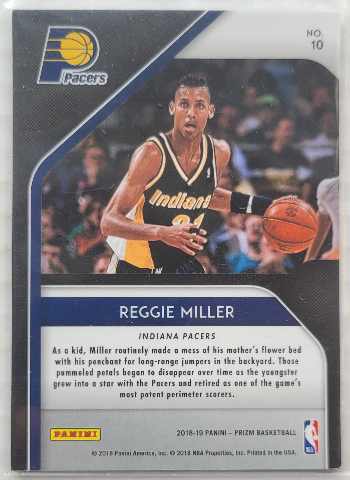 Reggie Miller - 2018-19 Panini Prizm Hall Monitors #10