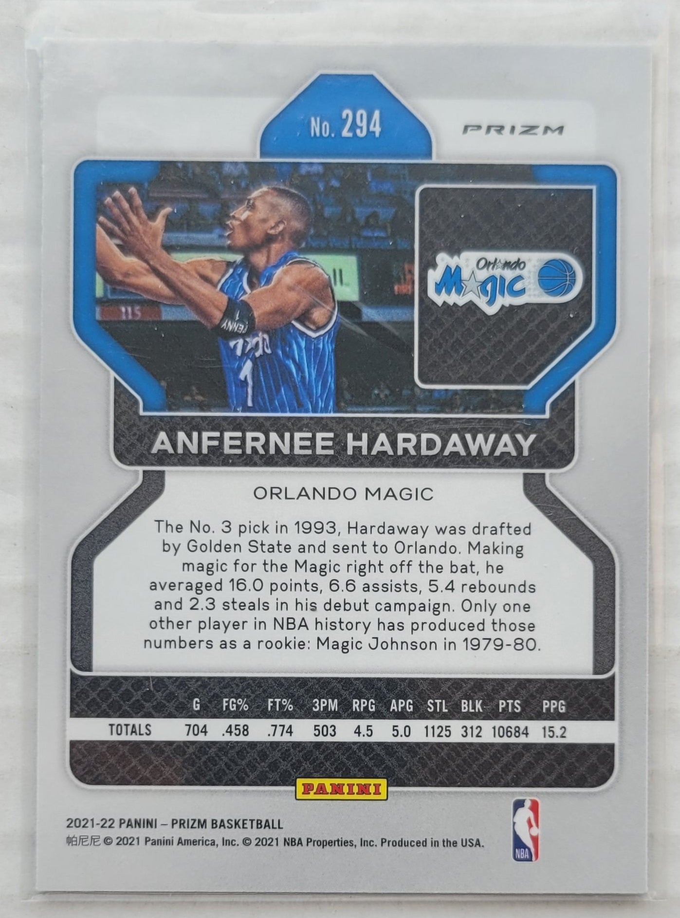 Anfernee Hardaway - 2021-22 Panini Prizm Prizms Green #294