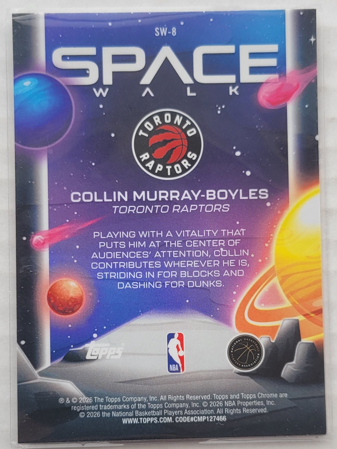 Collin Murray-Boyles - 2025-26 Topps Cosmic Chrome Space Walk #SW8