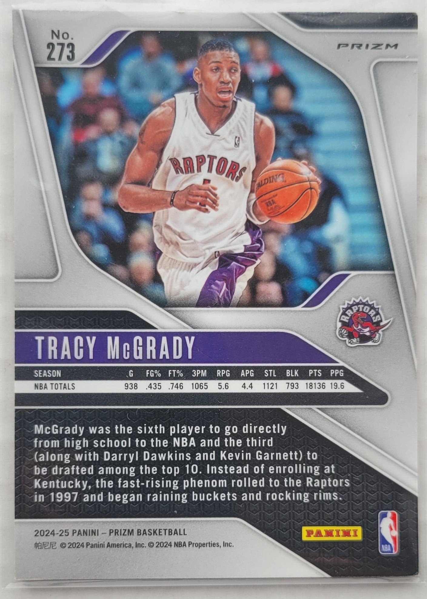 Tracy McGrady - 2024-25 Panini Prizm Prizms Silver #273