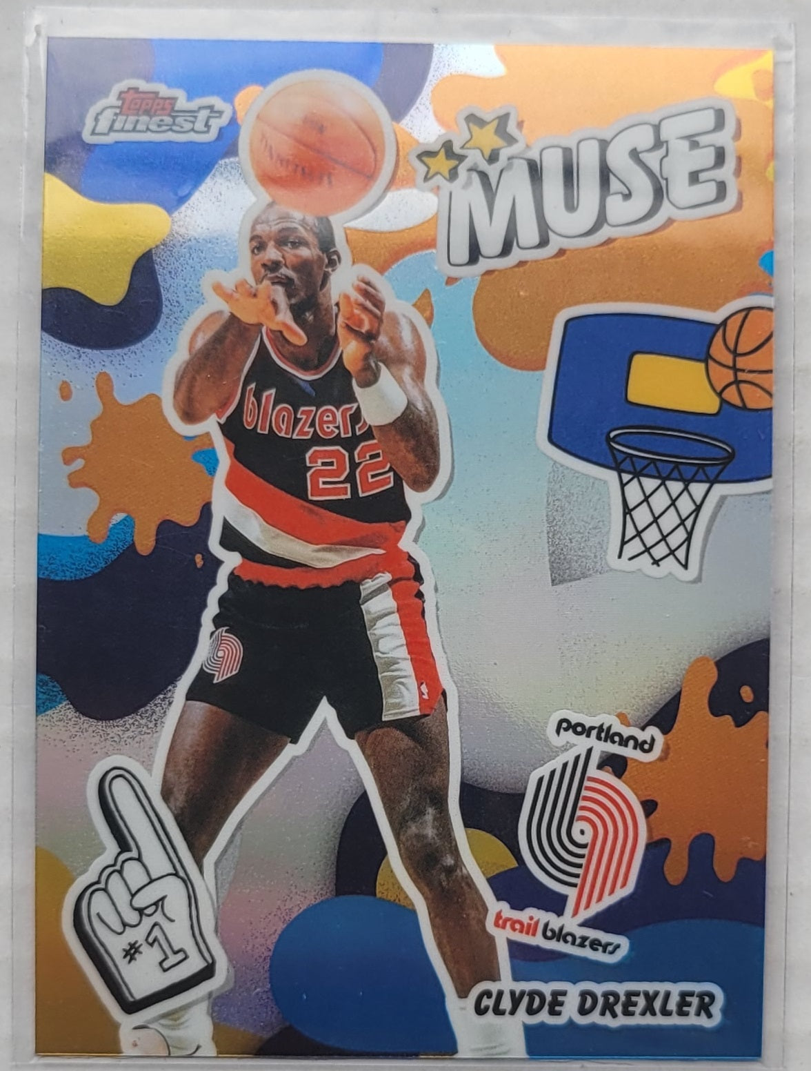 Clyde Drexler - 2025-26 Finest Muse Refractors #M22