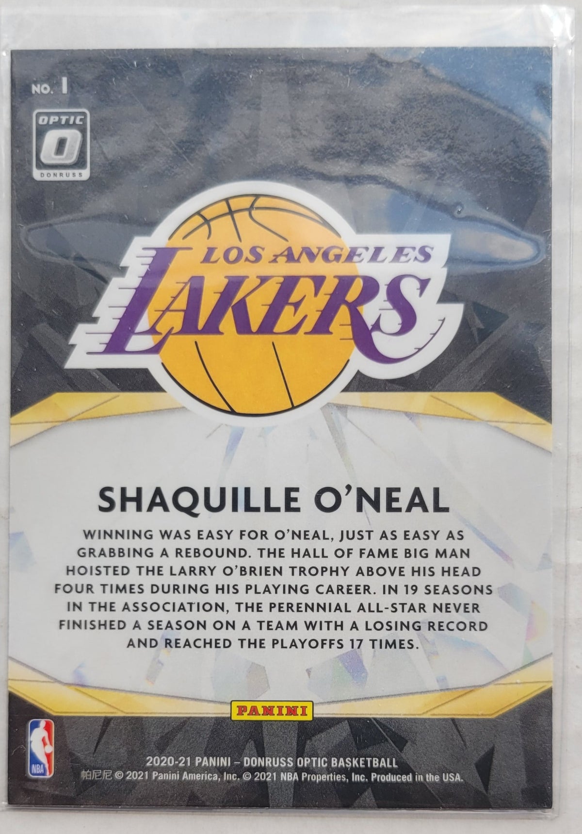 Shaquille O'Neal - 2020-21 Donruss Optic Winner Stays #1
