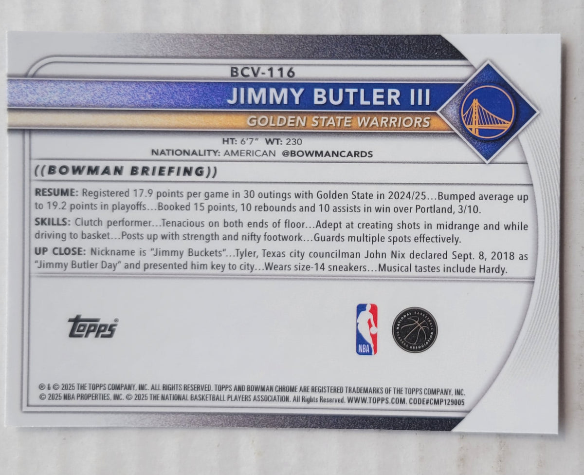 Jimmy Butler III - 2025-26 Bowman Chrome #BCV116