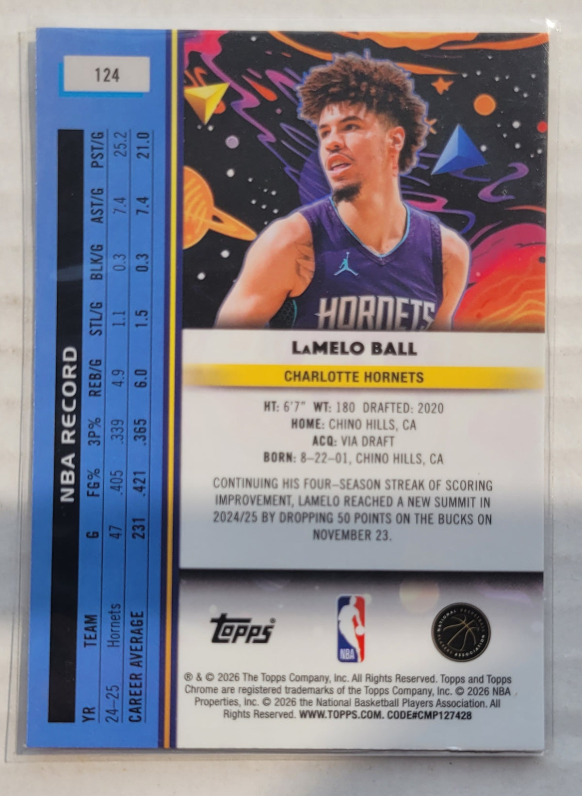 LaMelo Ball - 2025-26 Topps Cosmic Chrome #124