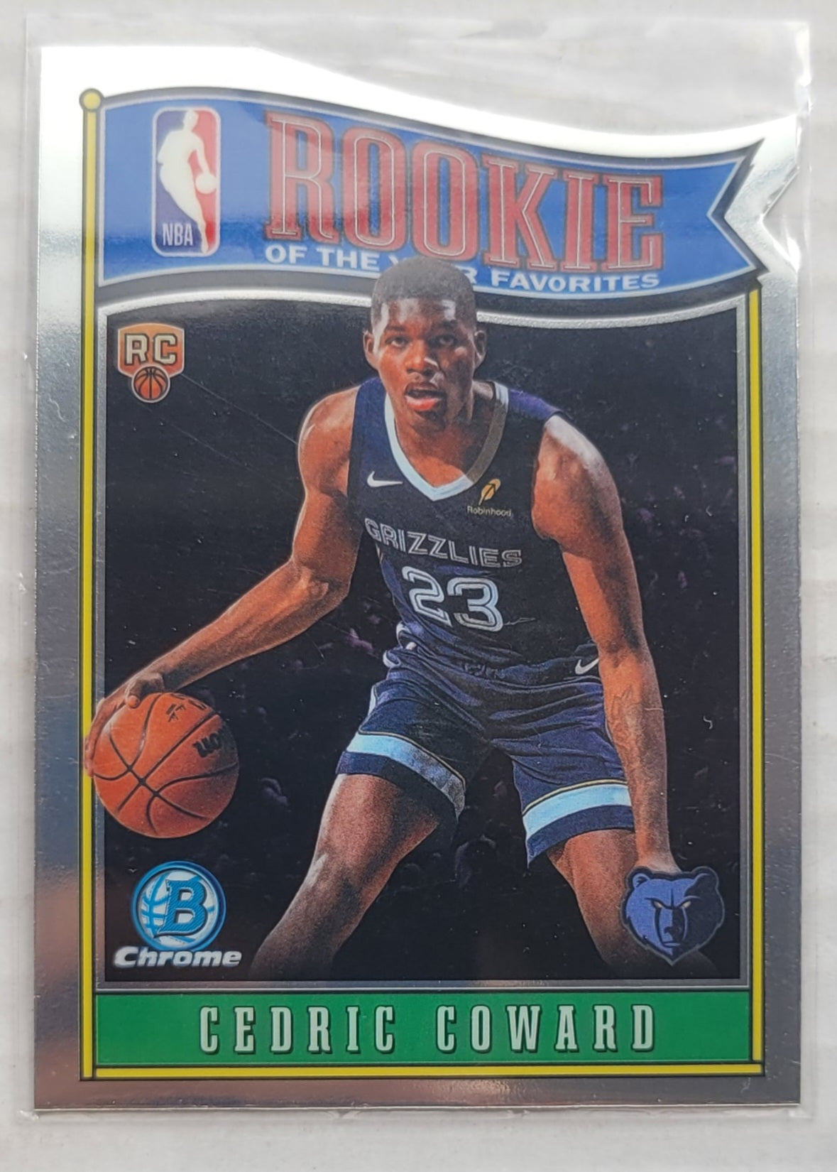Cedric Coward - 2025-26 Bowman Chrome Rookie of the Year Favorites #RY11