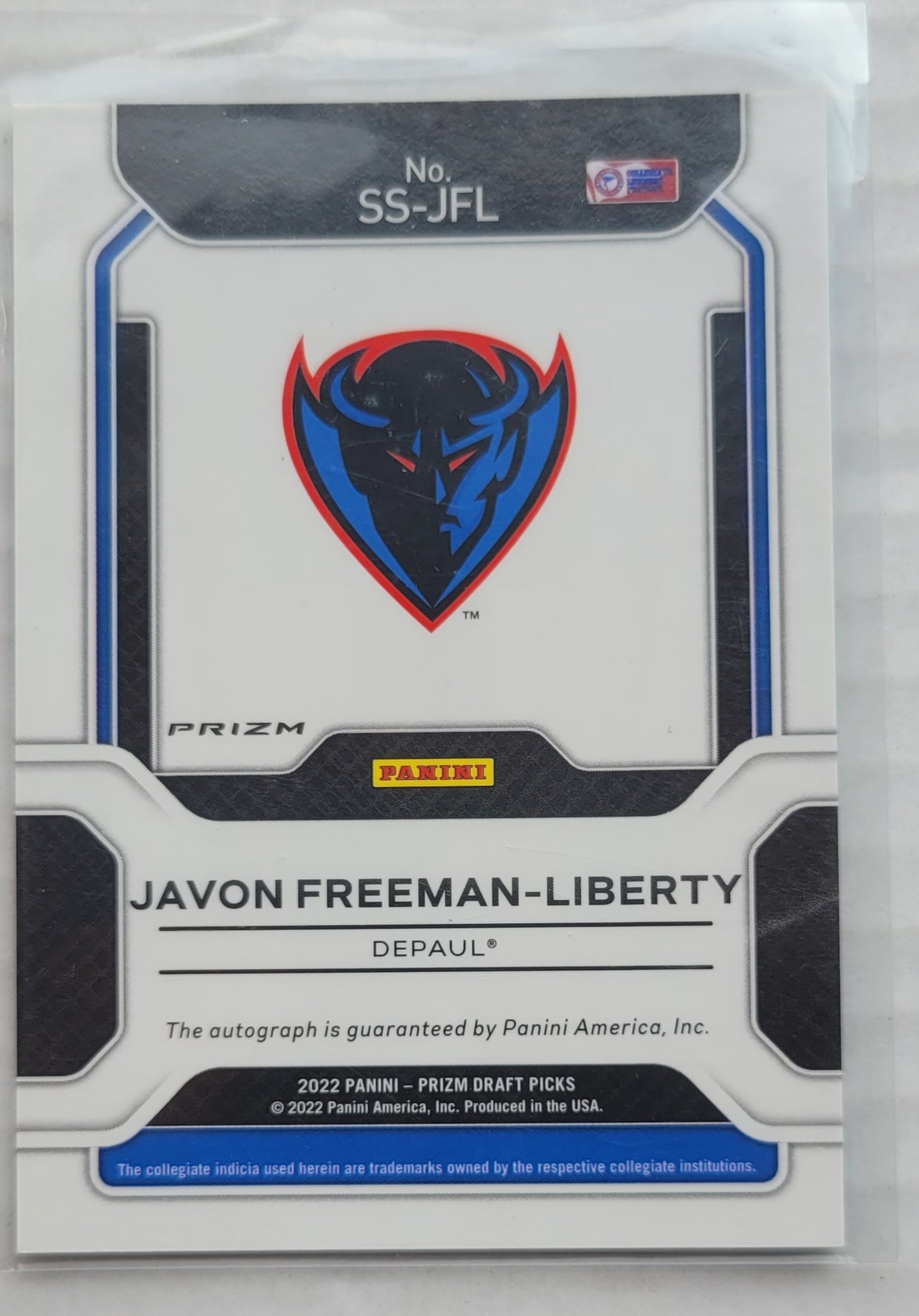 Javon Freeman-Liberty - 2022-23 Panini Prizm Draft Picks Sensational Signatures Prizms Green #SS-JFL