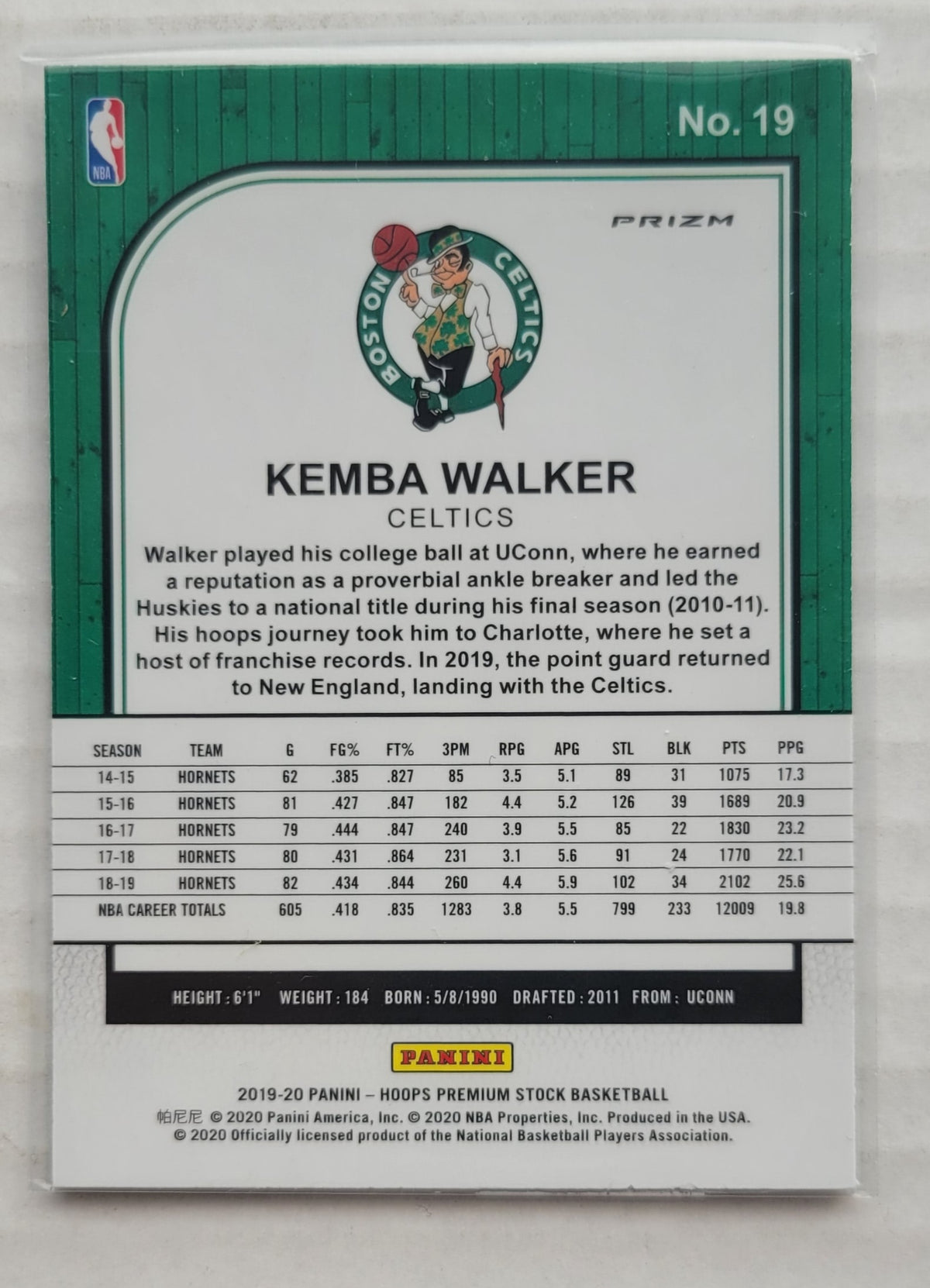 Kemba Walker - 2019-20 Hoops Premium Stock Prizms Flash #19