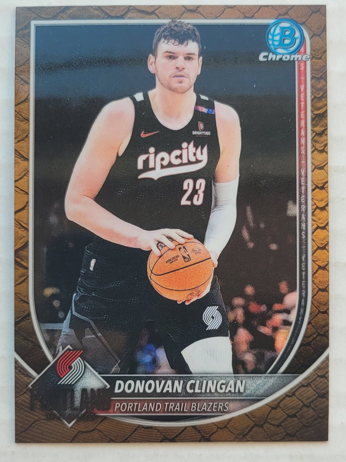 Donovan Clingan - 2025-26 Bowman Chrome Reptilian Refractors #BCV188