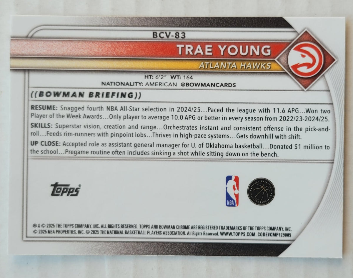 Trae Young - 2025-26 Bowman Chrome #BCV83