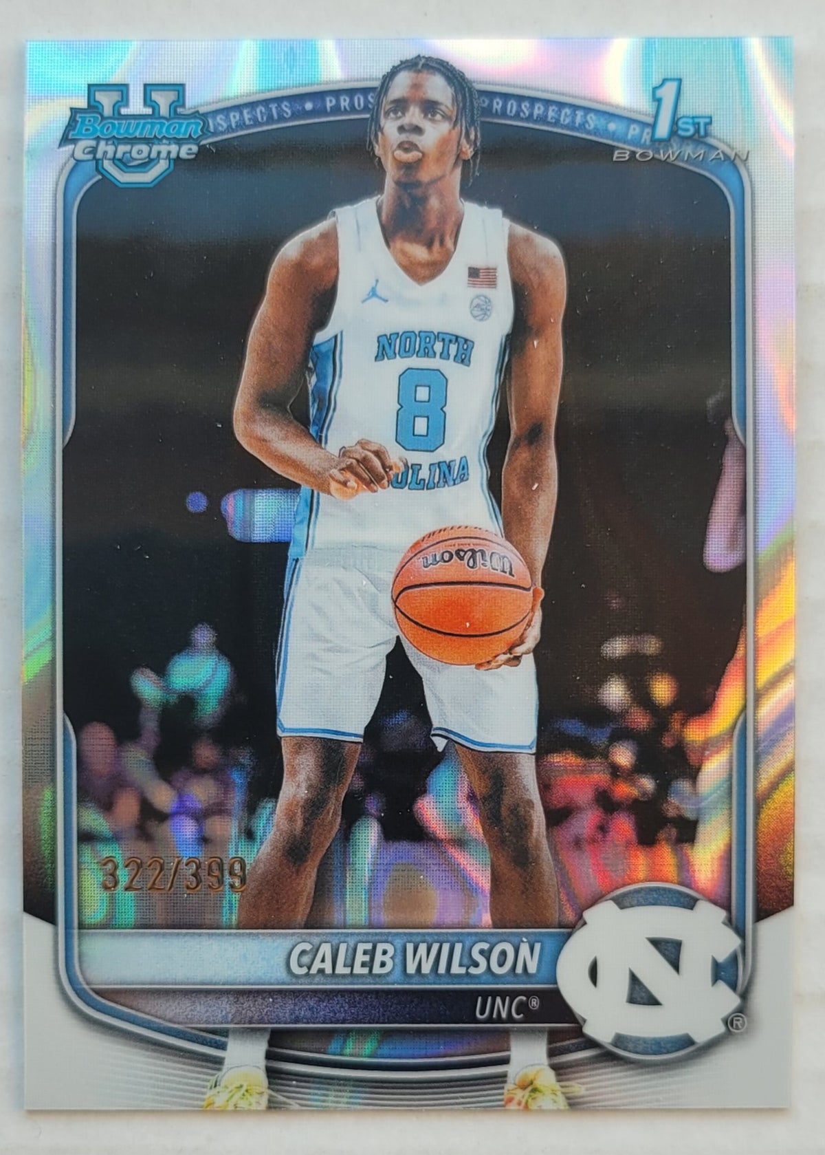 Caleb Wilson - 2025-26 Bowman University Prospects Lava Refractors #BPP83 - 322/399
