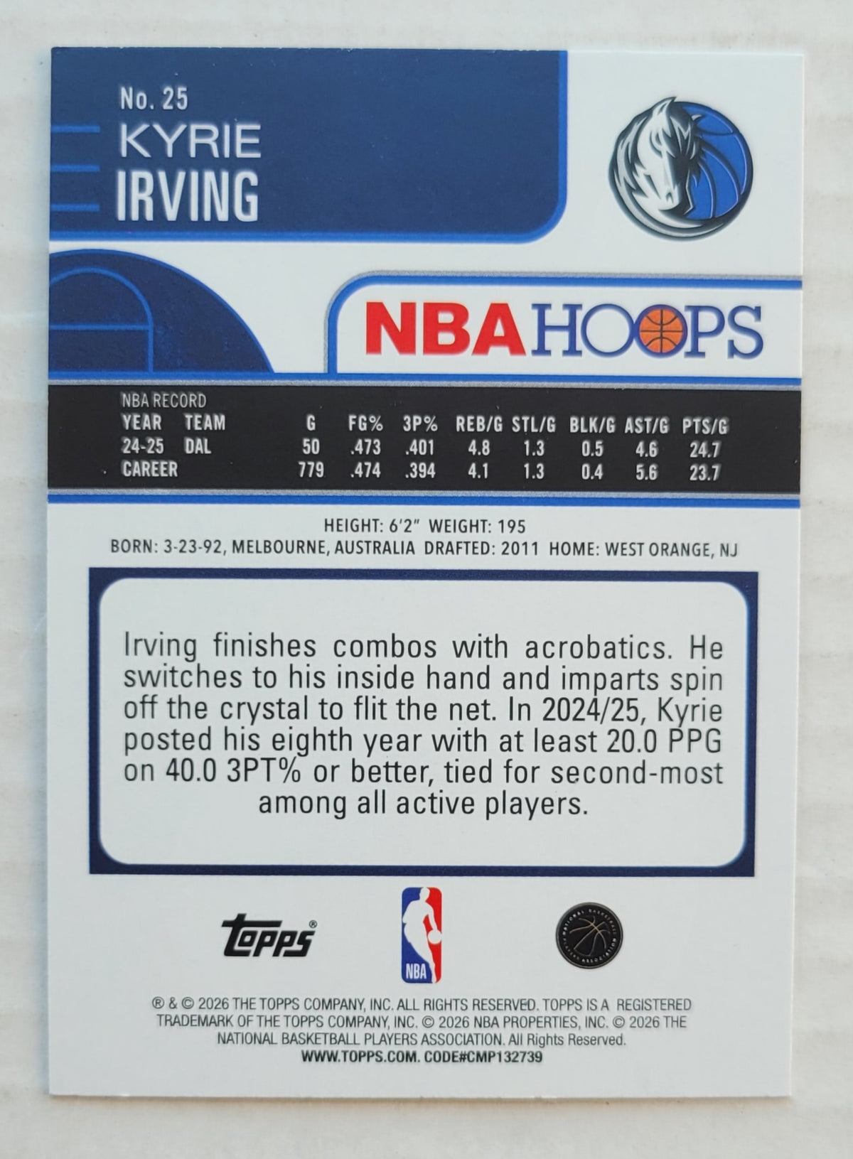 Kyrie Irving - 2025-26 Hoops #25