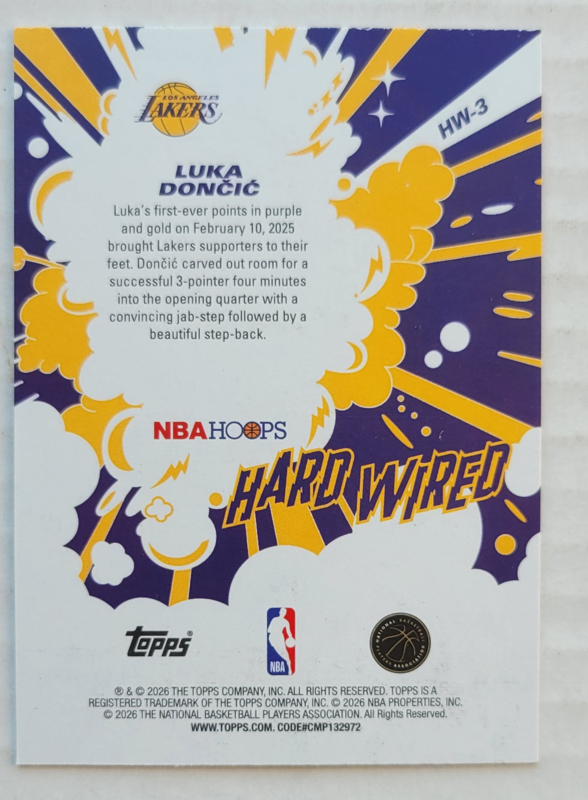 Luka Doncic - 2025-26 Hoops Hardwired #HW3